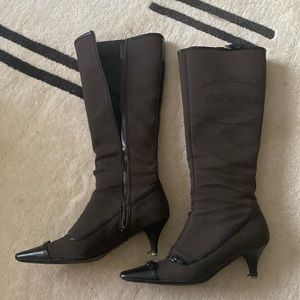 Vintage Prada knee high boots